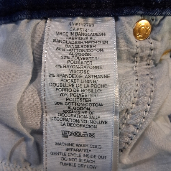 True Religion Jenny Curvy Mid Rise Super Skinny Size 34 ( US 16) Fall Denim - Picture 5 of 5